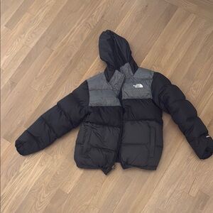 The North Face Black and Gray Puffer Jacket